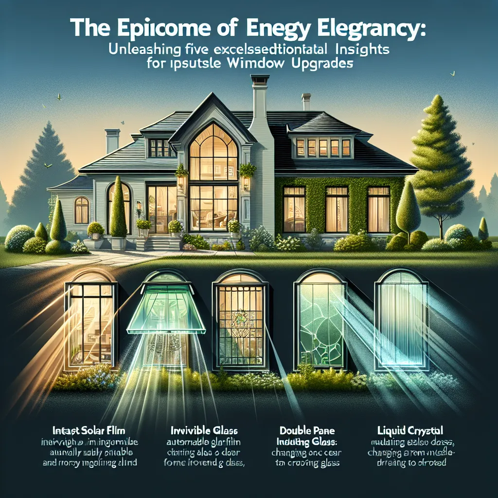 The Epitome of Energy Elegance: Unleashing Five Exceptional Insights for Upscale Window Upgrades