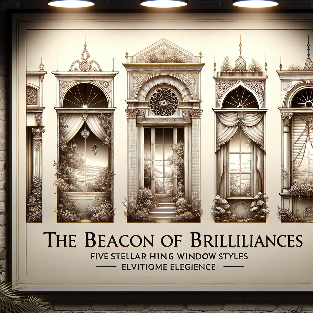 The Beacon of Brilliance: Five Stellar Window Styles Elevating Home Elegance