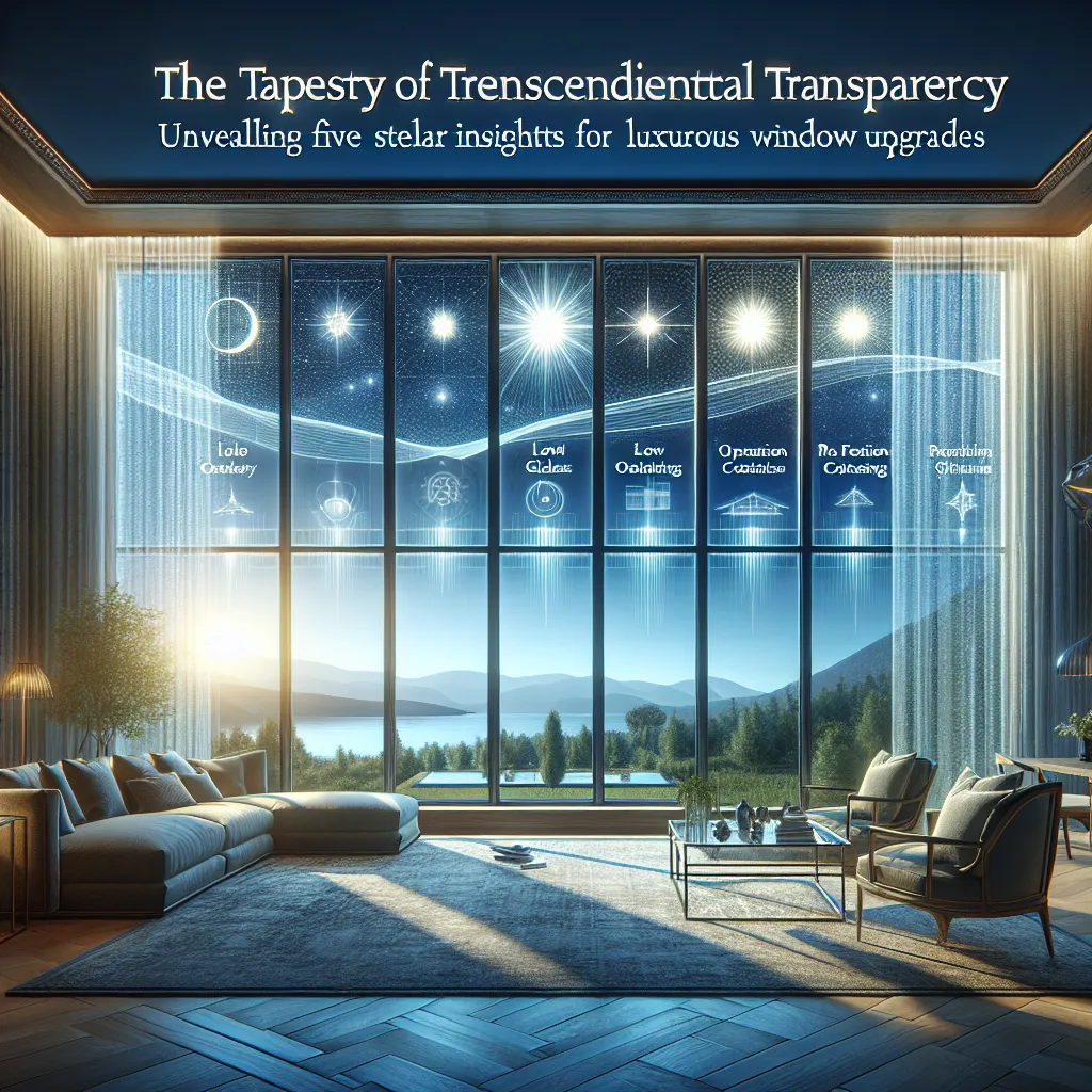 The Tapestry of Transcendental Transparency: Unveiling Five Stellar Insights for Luxurious Window Upgrades