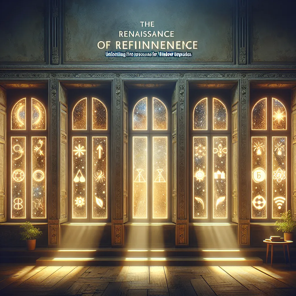 The Renaissance of Refinement: Unveiling Five Exquisite Insights for Window Upgrades