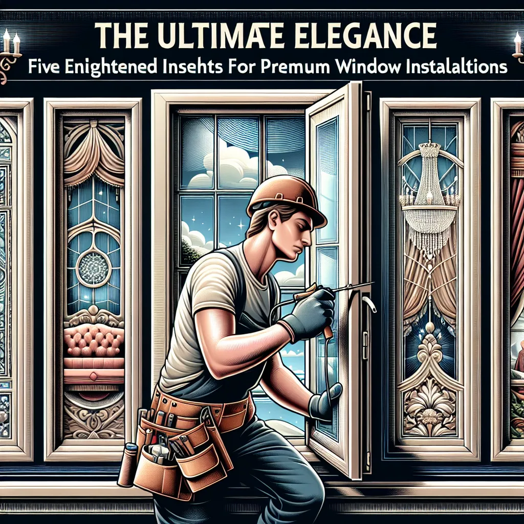 The Ultimate Elegance: Five Enlightened Insights for Premium Window Installations