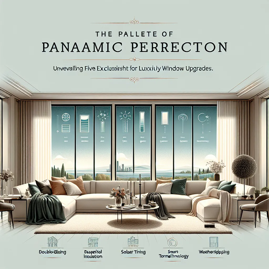 The Palette of Panoramic Perfection: Unveiling Five Exclusive Insights for Luxurious Window Upgrades